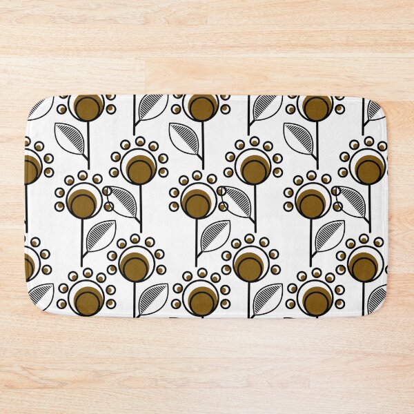 Item preview, Botanic Sunflowers White and Brown  designed and sold by UMI BLOOM.