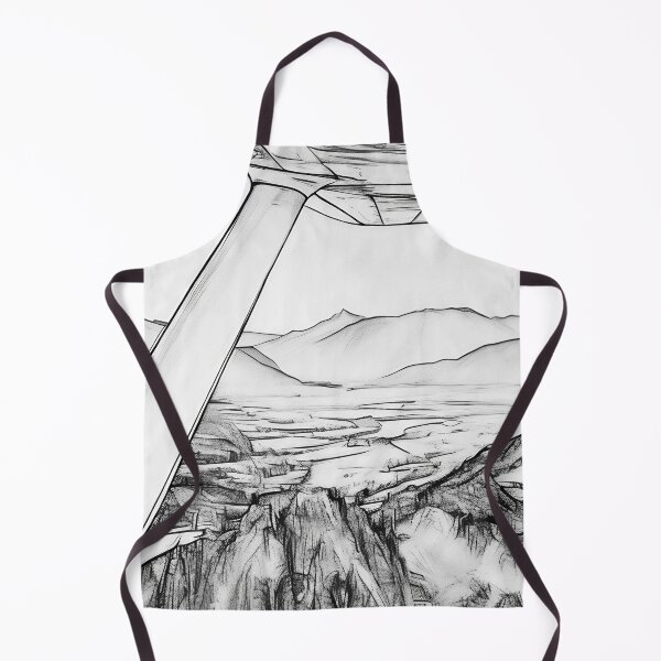 Item preview, Flying Near Cascade Mountains (Sketch) designed and sold by flyscenicair.