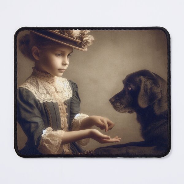 Item preview, Vintage Conversation with a dog: A Whimsical Afternoon designed and sold by freackly.
