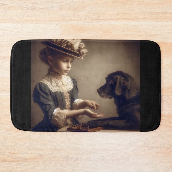 Item preview, Vintage Conversation with a dog: A Whimsical Afternoon designed and sold by freackly.