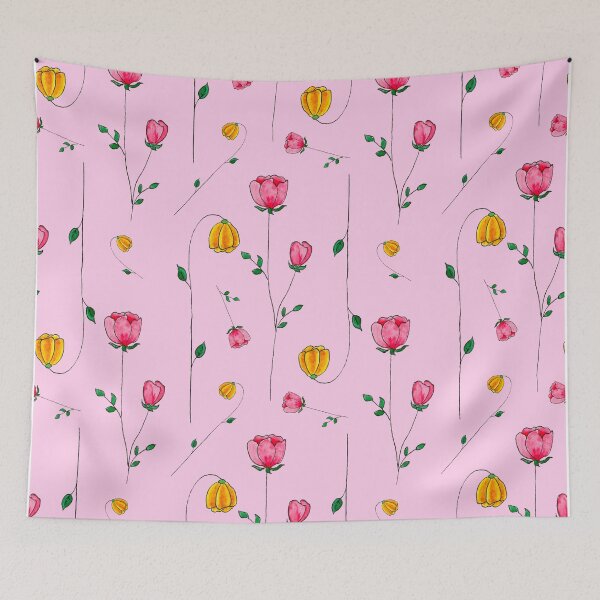 Item preview, Pink Botanical Wildflower Roses designed and sold by UMI BLOOM.