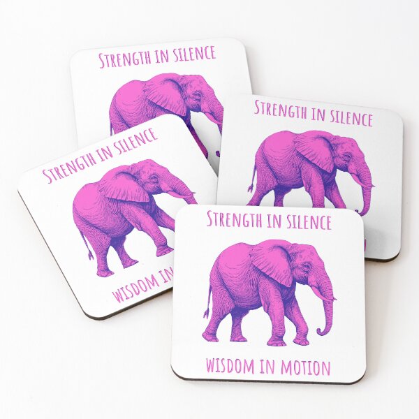 Item preview, Strength In Silence Wisdom In Motion - Elephant Animales designed and sold by Wildom.