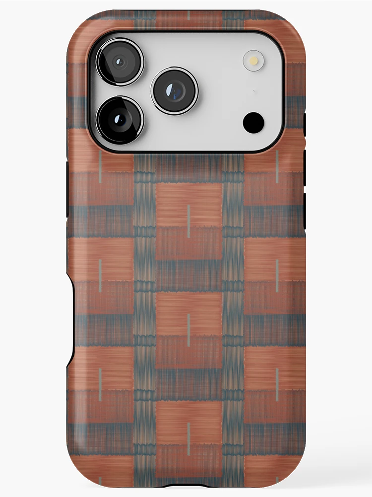 Thumbnail 1 of 4, iPhone Case, Scribble Blocks - Fall Rust designed and sold by Stacey Spivak.