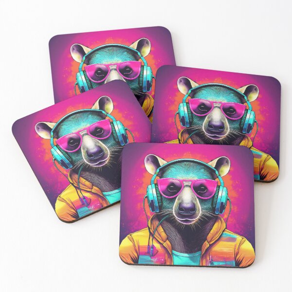 Item preview, Anteater in Headphones and Shades Synthwave  designed and sold by Boxing Kangaroo Retail Company.