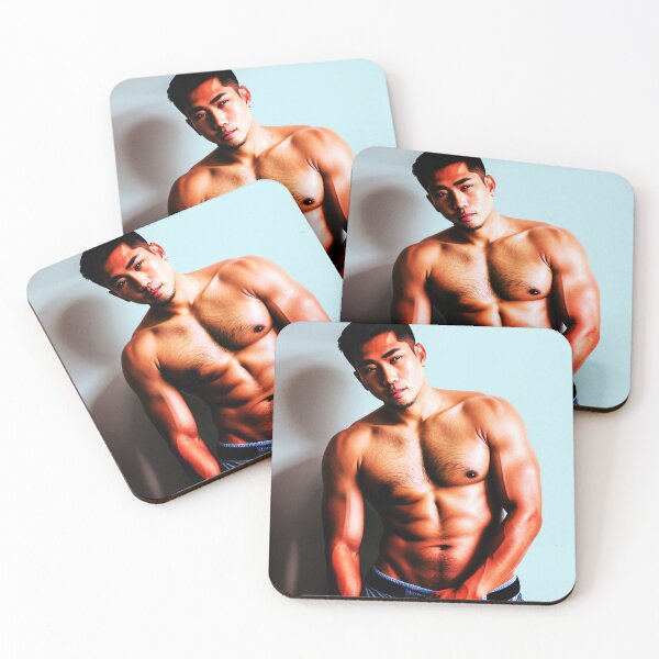 Item preview, Shirtless AI Male Model Beefcake Hunk 102 designed and sold by korokstudios.