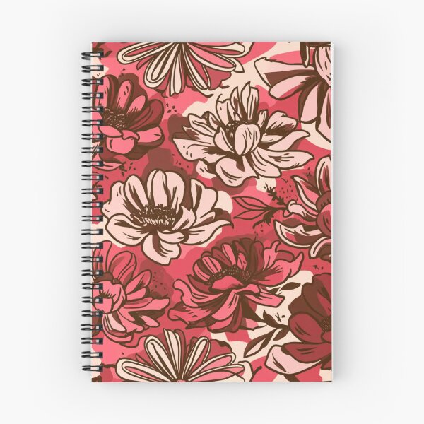 Item preview, Vibrant Crimson Floral Harmony | Bold and Elegant Flower Pattern designed and sold by WildStroke.