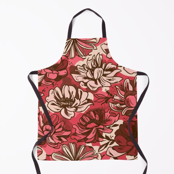 Item preview, Vibrant Crimson Floral Harmony | Bold and Elegant Flower Pattern designed and sold by WildStroke.
