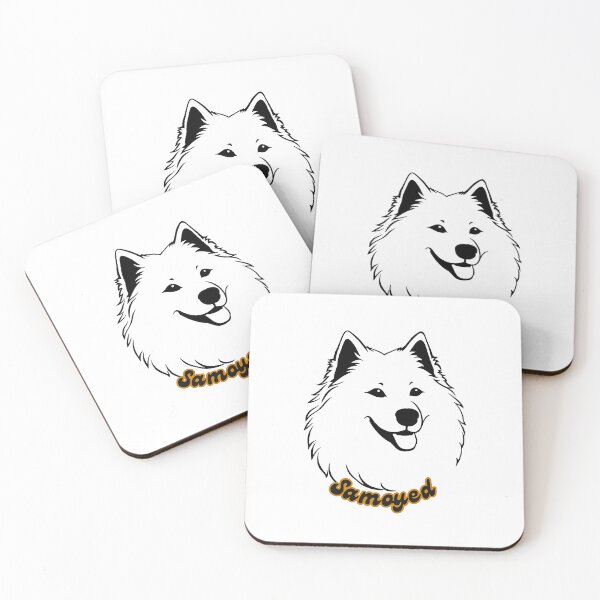 Item preview, Samoyed Fluffy and Friendly Portrait designed and sold by Paws and Ink Art.
