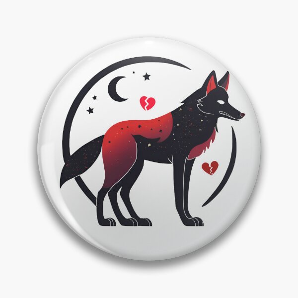 Item preview, The wolf of the night has a broken heart designed and sold by ArtyRed.
