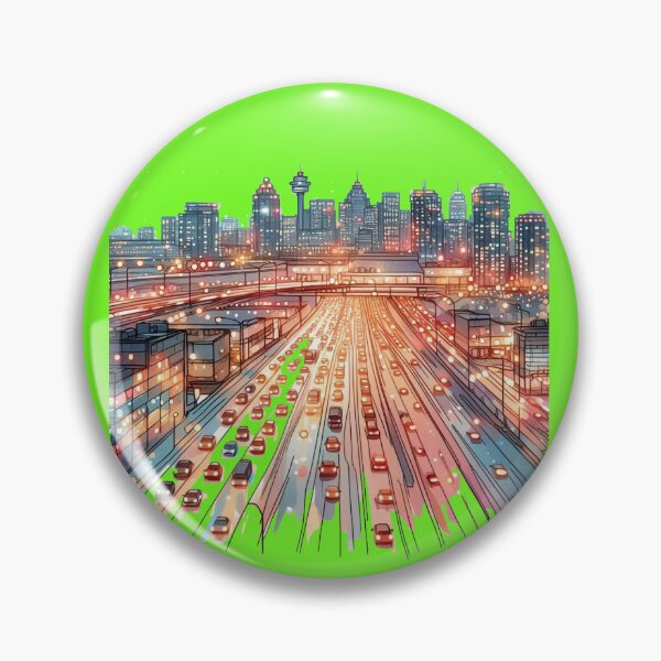 Item preview, Pearson Airport Night Lights - Highway Glow and Skyline Beauty,  designed and sold by PaintMeWorld.