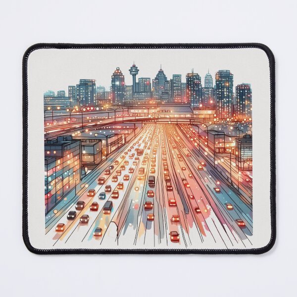 Item preview, Pearson Airport Night Lights - Highway Glow and Skyline Beauty, designed and sold by PaintMeWorld.