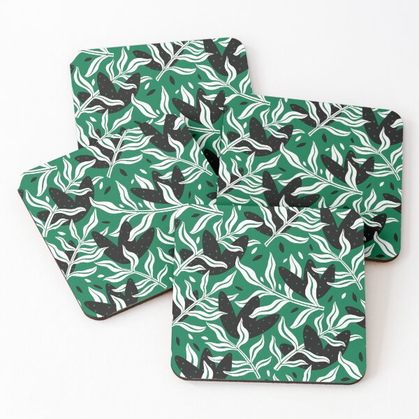 Item preview, Retro Royal Green Floral Patterns Artwork  designed and sold by UMI BLOOM.