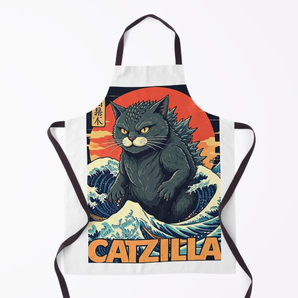 Item preview, Catzilla Cat Japanese Art Funny Cat Gifts For Men Women Kid T-Shirt designed and sold by VogueVaultStore.