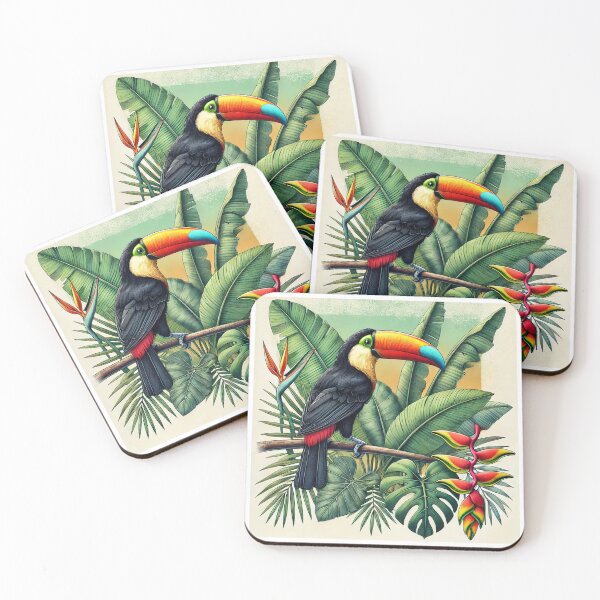 Item preview, Toucan in a Tropical Paradise designed and sold by WildlineArt.
