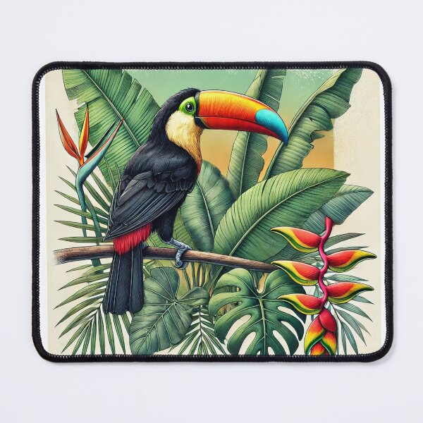 Item preview, Toucan in a Tropical Paradise designed and sold by WildlineArt.