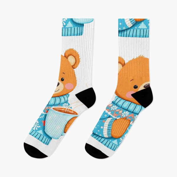 Item preview, Cozy Baby Bear with Hot Coffee |Winter Bear Design designed and sold by CYouClothings.