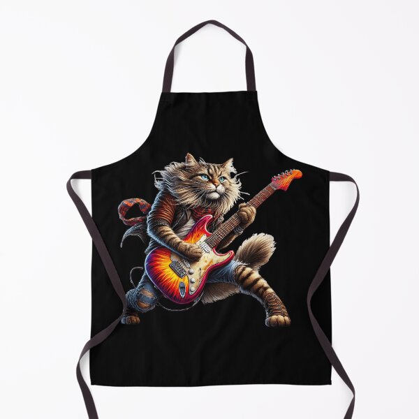 Item preview, Meowtastic Guitar Licks, Rock Cat, Musician Cat designed and sold by Tiszert.