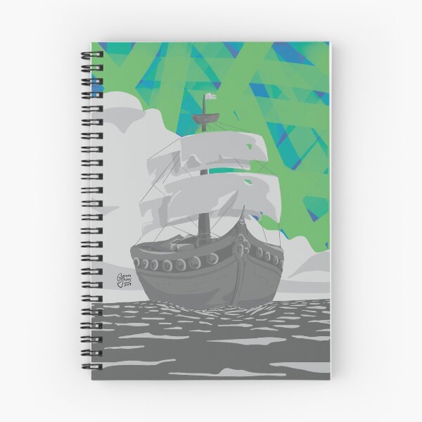 Item preview, Ghost Ship Beneath the Green Dawn designed and sold by Glautela.
