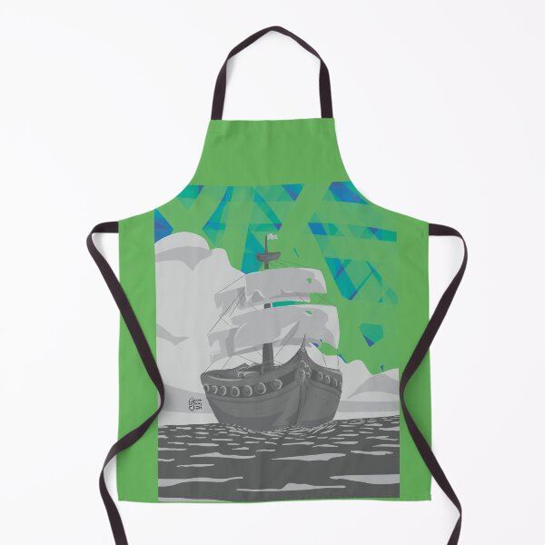 Item preview, Ghost Ship Beneath the Green Dawn designed and sold by Glautela.