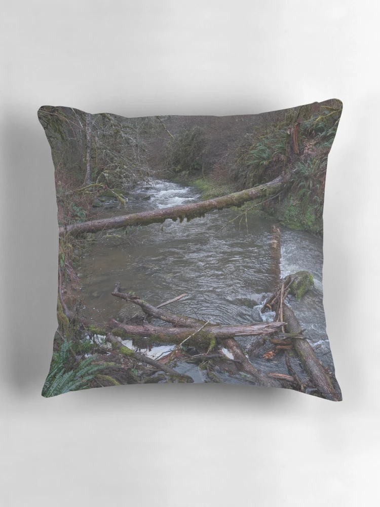 Thumbnail 3 of 4, Pillow, Oregon Rivers designed and sold by e4exxus.