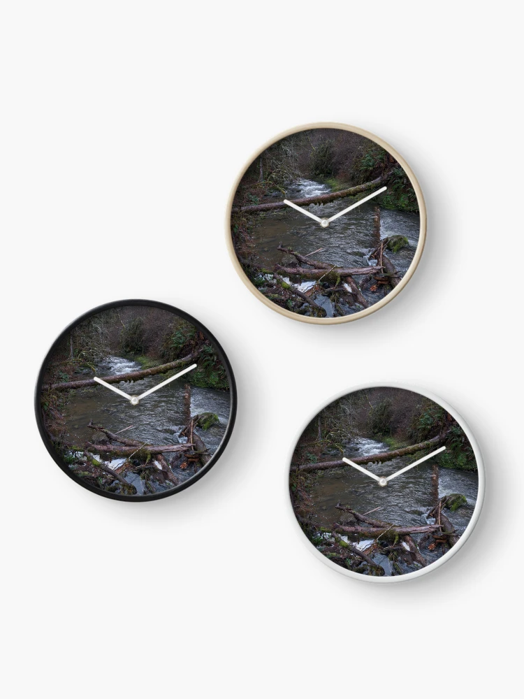 Thumbnail 3 of 4, Clock, Oregon Rivers designed and sold by e4exxus.