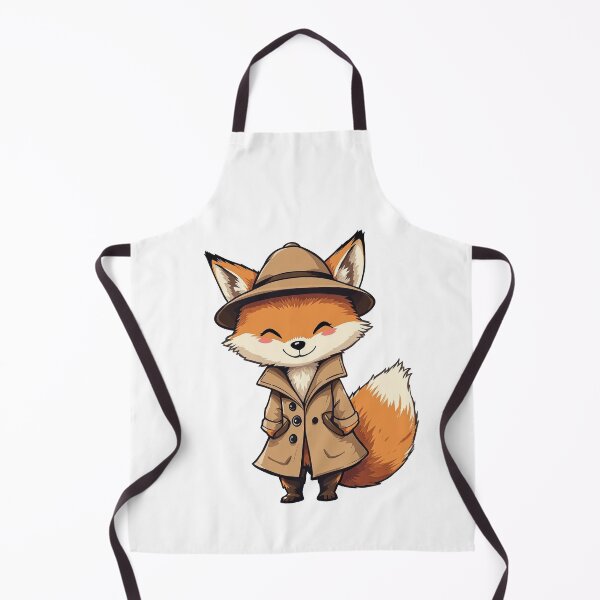 Item preview, Baby Fox in Plaid Cape | Cute Fox Art designed and sold by CYouClothings.
