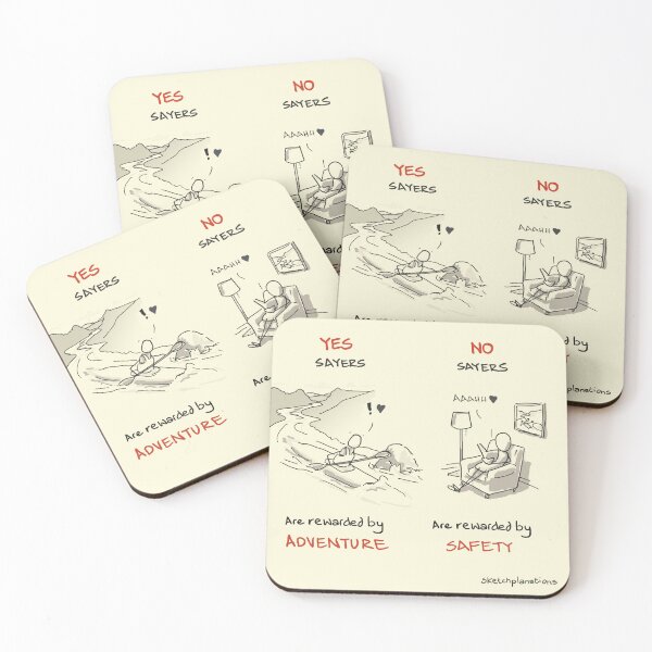 Item preview, Yes Sayers, No Sayers designed and sold by Sketchplanations.