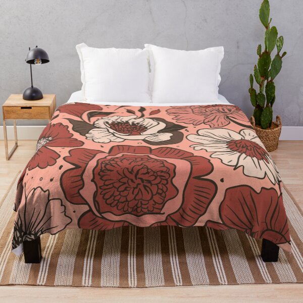 Item preview, Monochromatic Red Floral Elegance | Minimalist Botanical Art designed and sold by WildStroke.