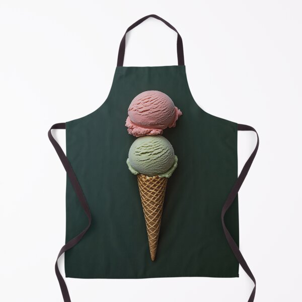 Item preview, Green and pink ice cream cone designed and sold by anytka.
