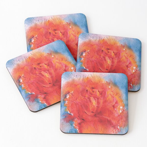 Item preview, watercolour abstract orange rose designed and sold by umasharda.