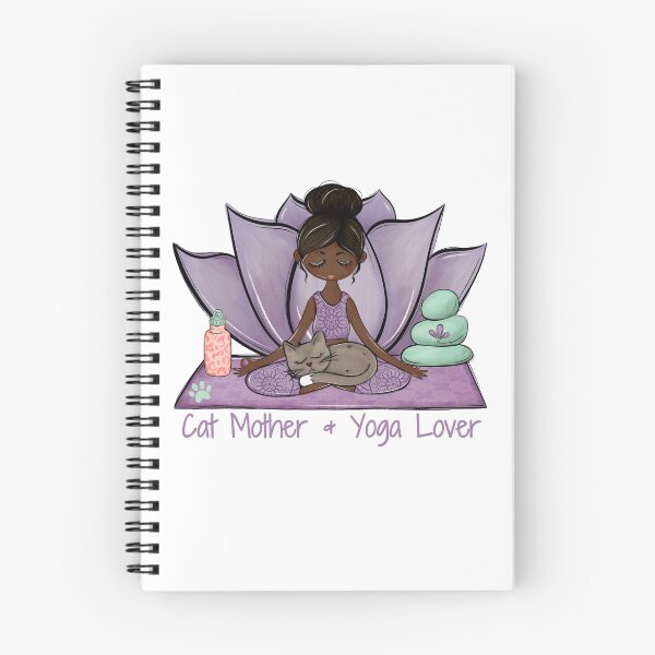 Item preview, Yoga Cat Mom, Black Skin - Vibrant wellness-inspired design — perfect for yogis, meditation and cat lovers designed and sold by MerchSearchCO.