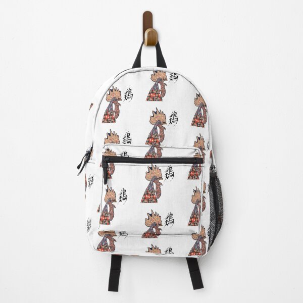 Item preview, Rooster with kimono patterns designed and sold by Kira and Keiko.