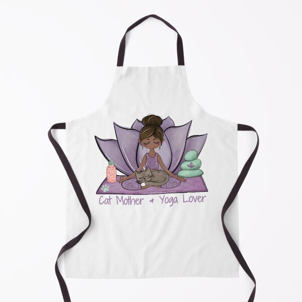 Item preview, Yoga Cat Mom, Brown Skin - Vibrant wellness-inspired design — perfect for yogis, meditation and cat lovers designed and sold by MerchSearchCO.