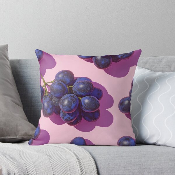 Aperçu de l'œuvre Raisins violets sur rose créée et vendue par anytka.