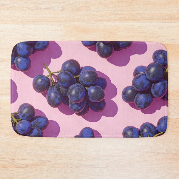 Item preview, Purple grapes on pink designed and sold by anytka.