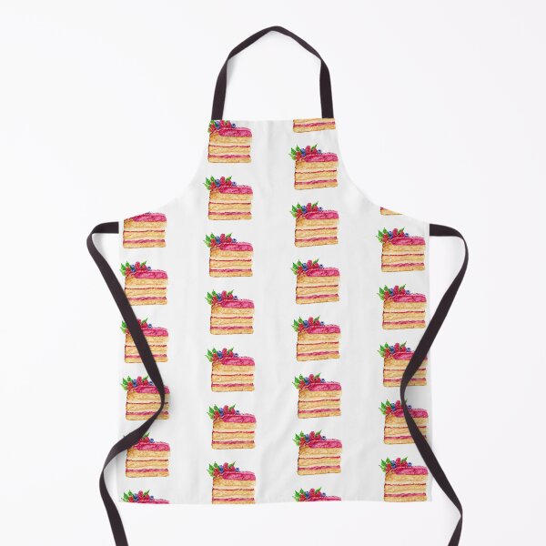Item preview, Watercolor Raspberry Vanilla Cake designed and sold by daphsam.
