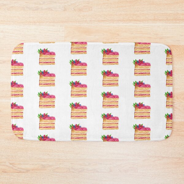 Item preview, Watercolor Raspberry Vanilla Cake designed and sold by daphsam.