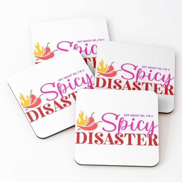Item preview, Spicy Disaster Funny Hot Mess Quote designed and sold by saachigulati13.