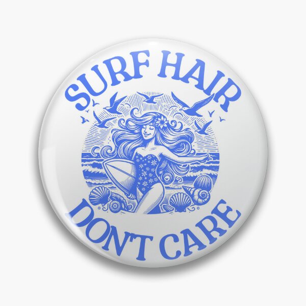 Item preview, Surf Hair Don't Care Aesthetic Blue Design designed and sold by kayristin.