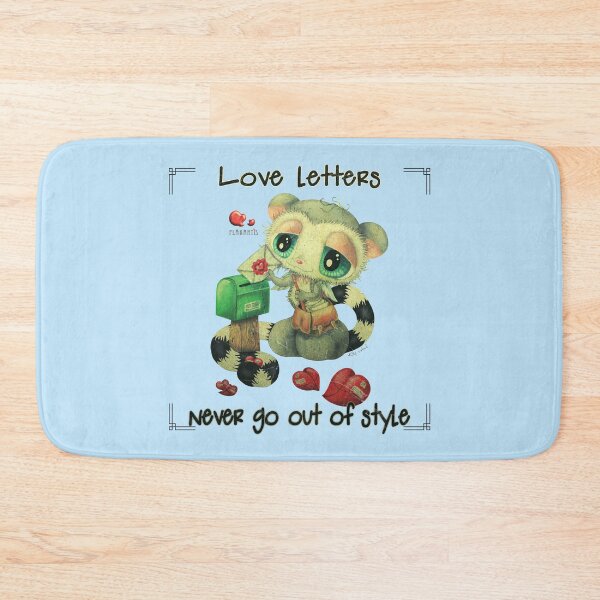 Item preview, Love letters never go out of style - Cute lemur sending love letters - Retro style designed and sold by Plakartis.