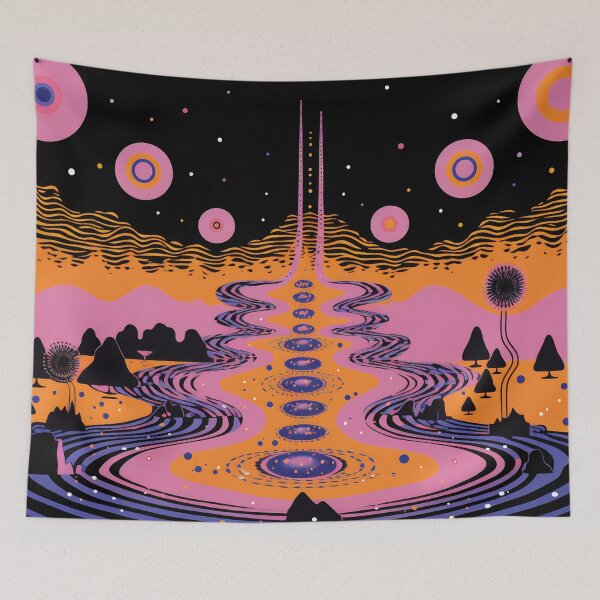 Item preview, Trippy and psychedelic artwork. Surreal illustration in vivid multicolors designed and sold by anytka.