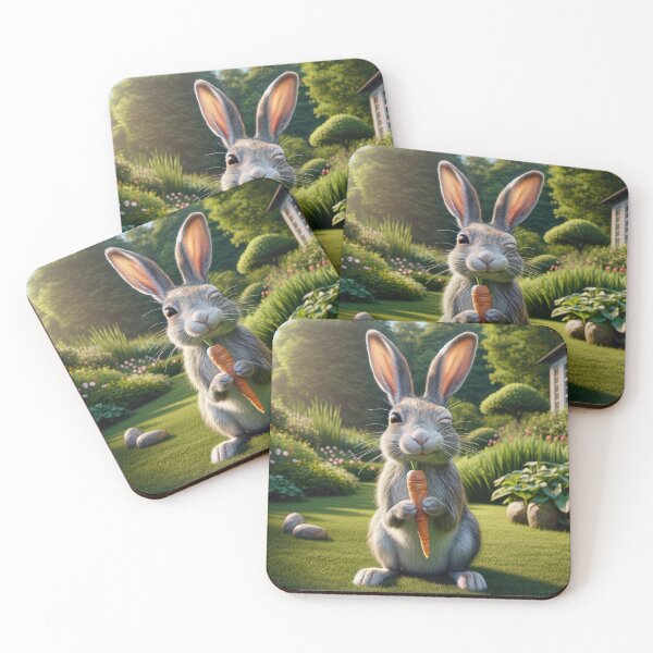 Item preview, Gray Hare With a Carrot designed and sold by Maria Dryfhout.