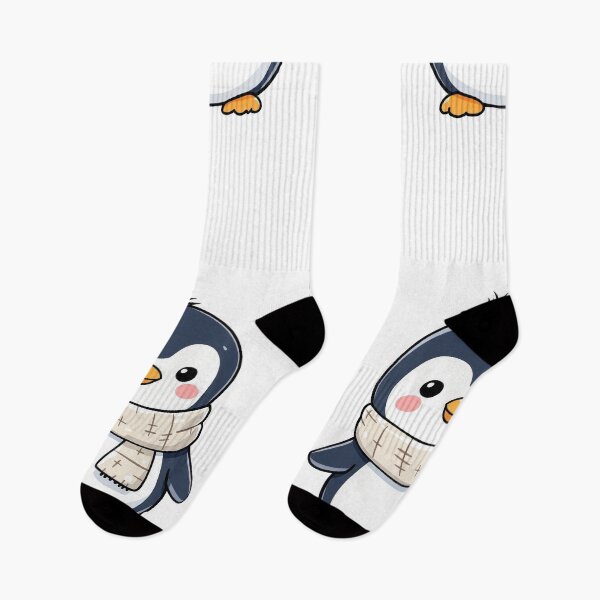 Item preview, Adorable Baby Penguin in Scarf | Winter Penguin Art designed and sold by CYouClothings.