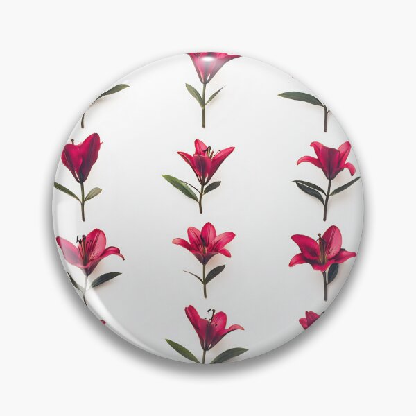 Item preview, A creative arrangement of red flowers laid out symmetrically on a white background for visual appeal designed and sold by anytka.