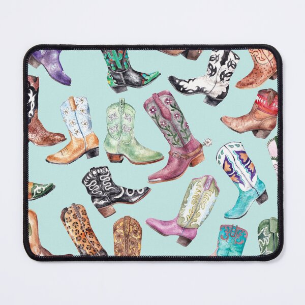 Item preview, Cowgirl Boot Roundup Light Mint designed and sold by wanderinglaur.