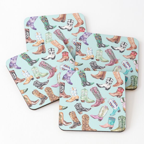 Item preview, Botas vaqueras en tono menta claro designed and sold by wanderinglaur.