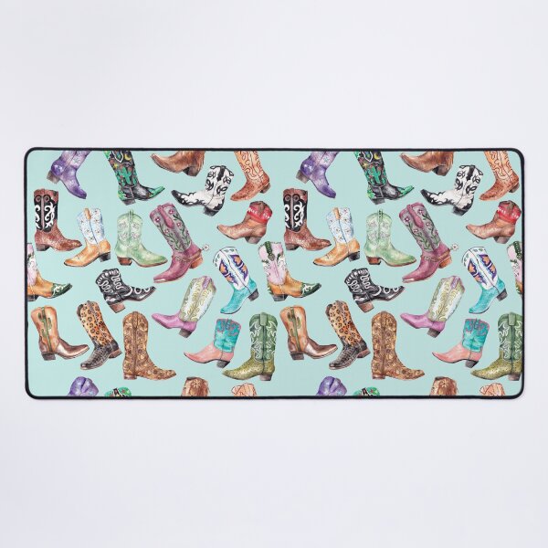 Item preview, Cowgirl Boot Roundup Light Mint designed and sold by wanderinglaur.