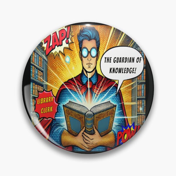 Item preview, Library Clerk - The Guardian of Knowledge! designed and sold by Lily Lola.