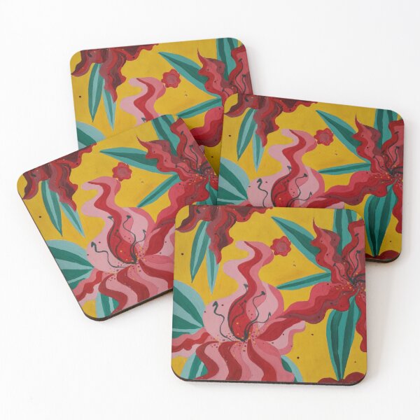 Item preview, lilies, stylization, flowers, abstraction designed and sold by DonnaBlankaArt.
