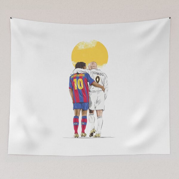 Item preview, Ronaldinho & Ronaldo Football Legends Friendship Art designed and sold by cartmaxx2.